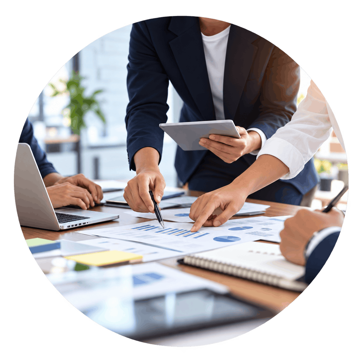 treering-kiosk-app Manager reviewing workforce information on a tablet